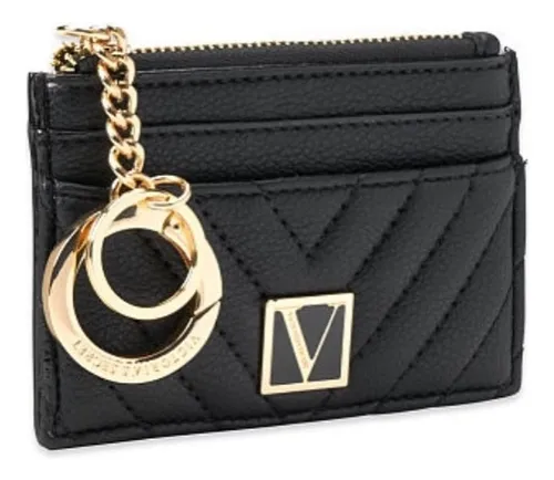 Victoria Secret Tarjetero Llavero Negro